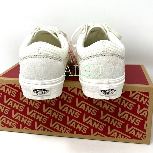 VANS Old Skool Woven Check Marshmallow Women’s - Picture 9 of 10